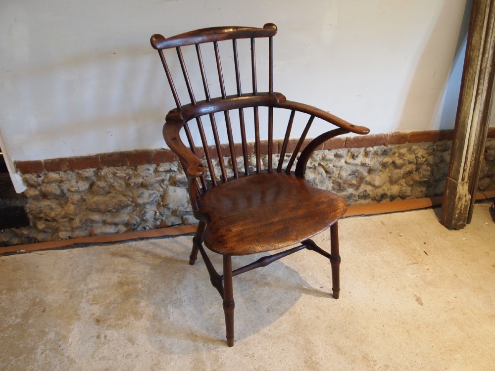 Chair stunning Windsor George III Elm Beech c1790 View II