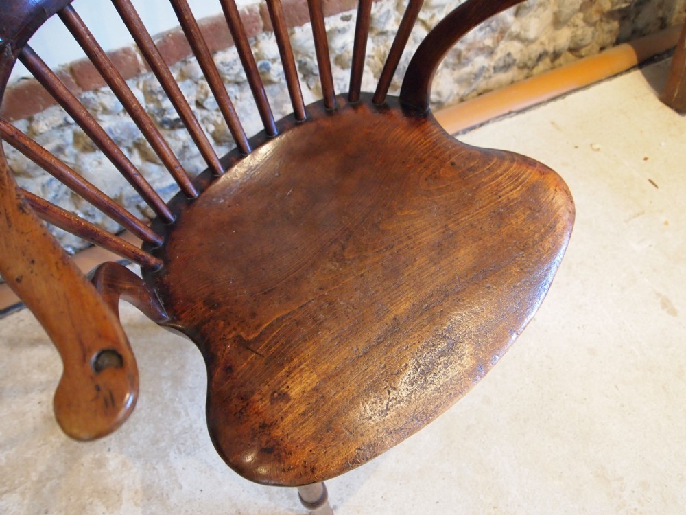 Chair stunning Windsor George III Elm Beech c1790 View III