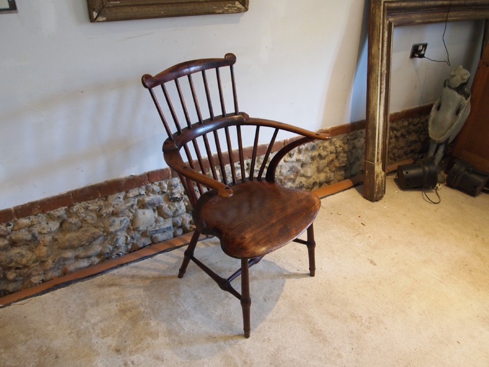Chair stunning Windsor George III Elm Beech c1790 View IV