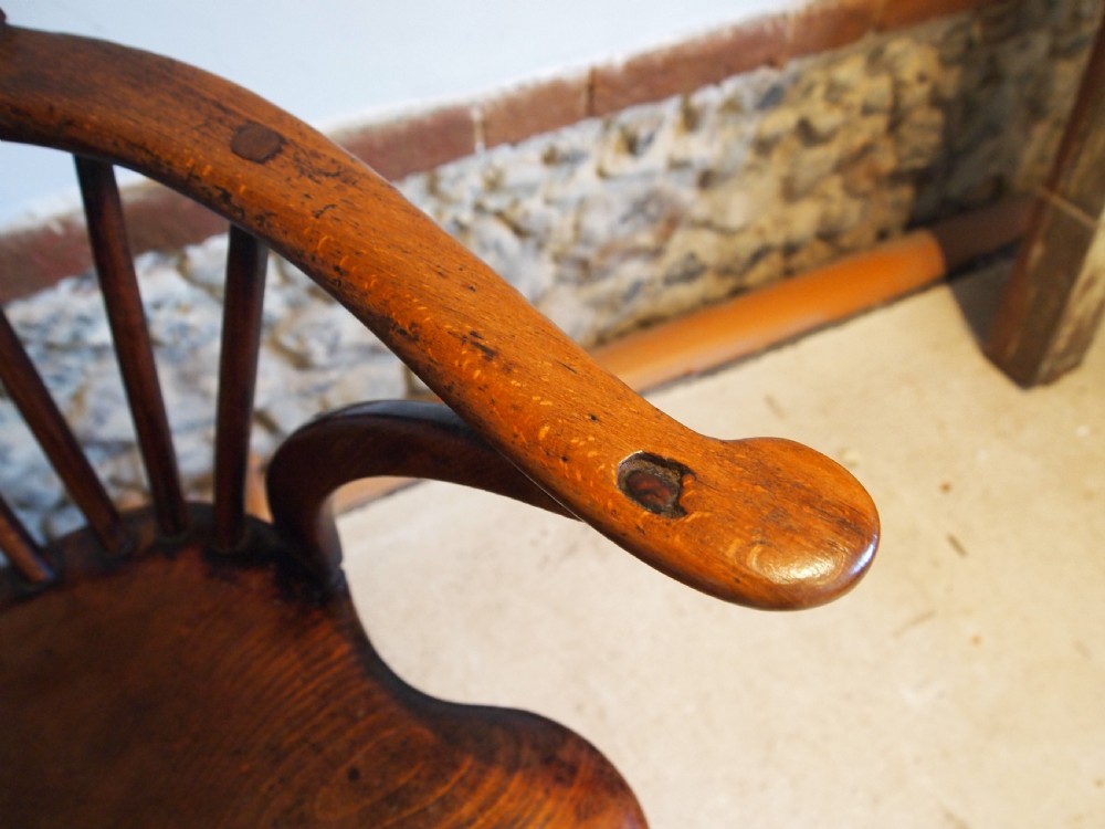 Chair stunning Windsor George III Elm Beech c1790 View VI