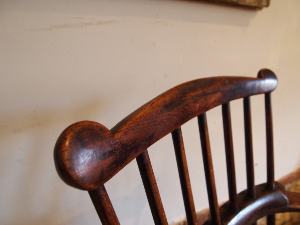 Chair stunning Windsor George III Elm Beech c1790 View IX