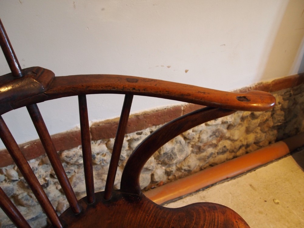 Chair stunning Windsor George III Elm Beech c1790 View XI
