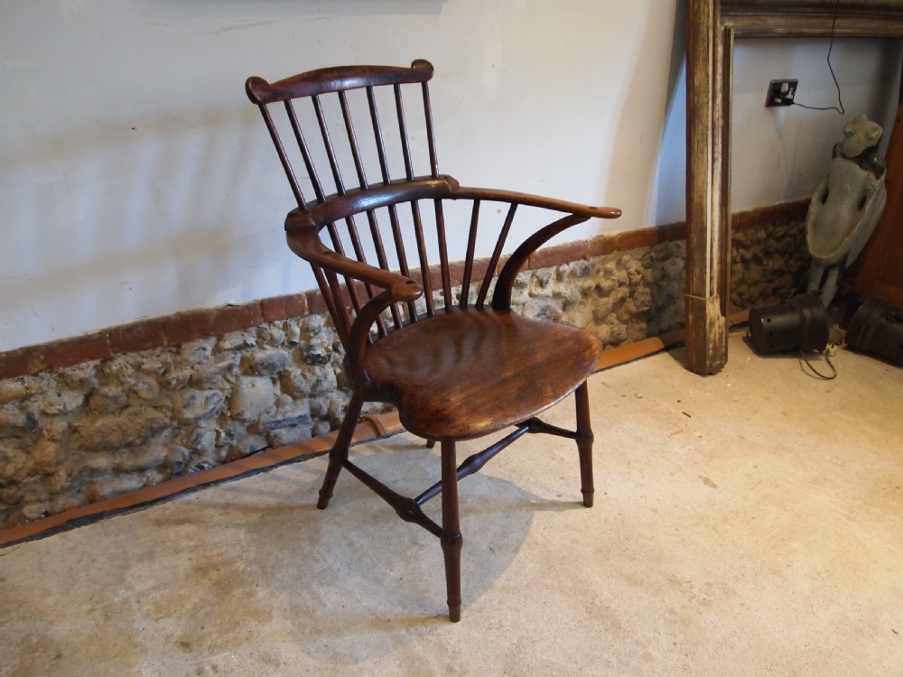 Chair stunning Windsor George III Elm Beech c1790 View XIII