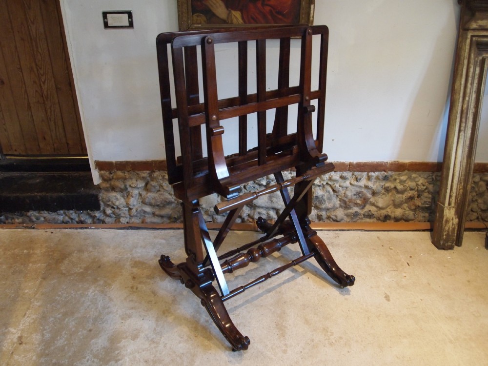 Folio stand outstanding solid Rosewood William IV c1830