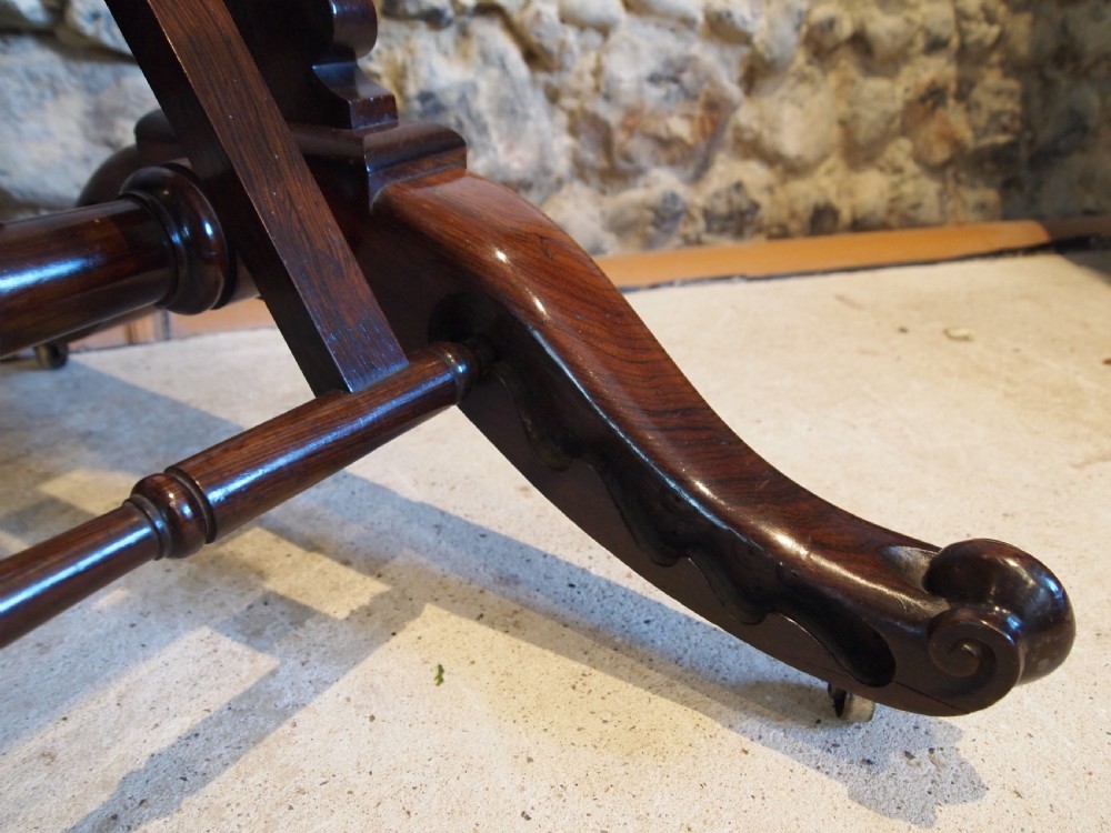 Folio stand outstanding solid Rosewood William IV c1830 View IV