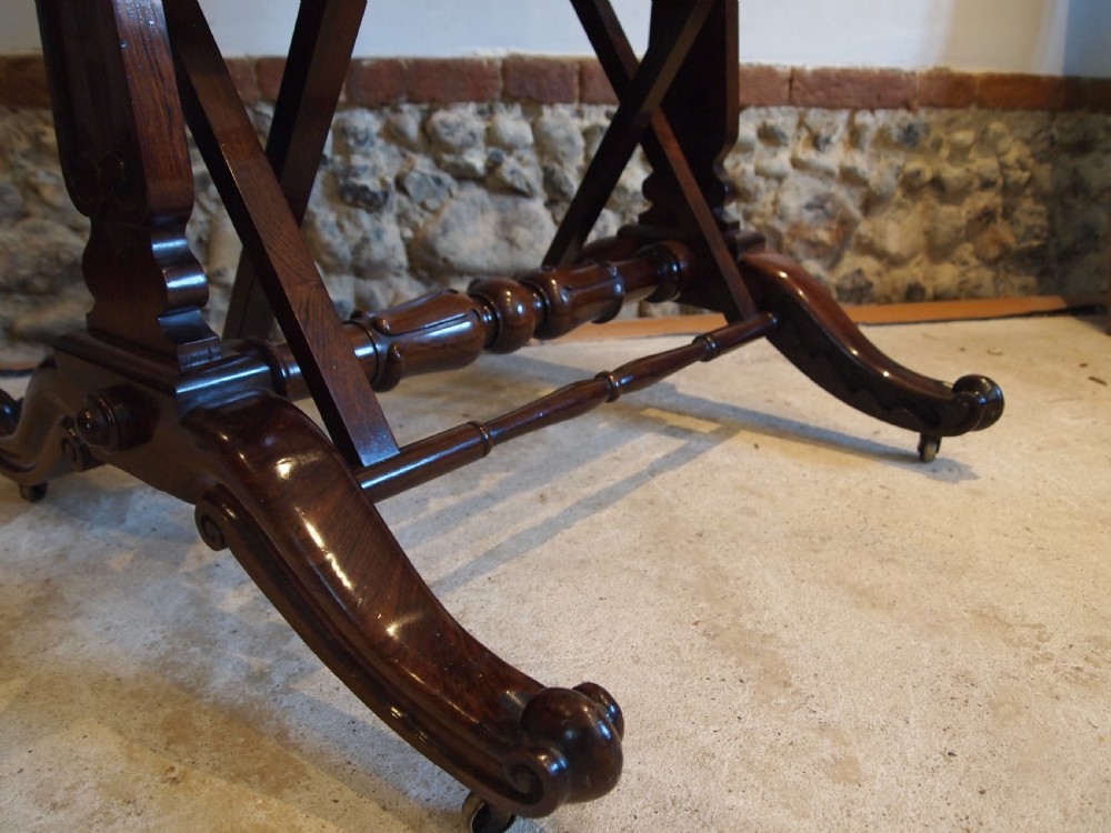 Folio stand outstanding solid Rosewood William IV c1830 View V