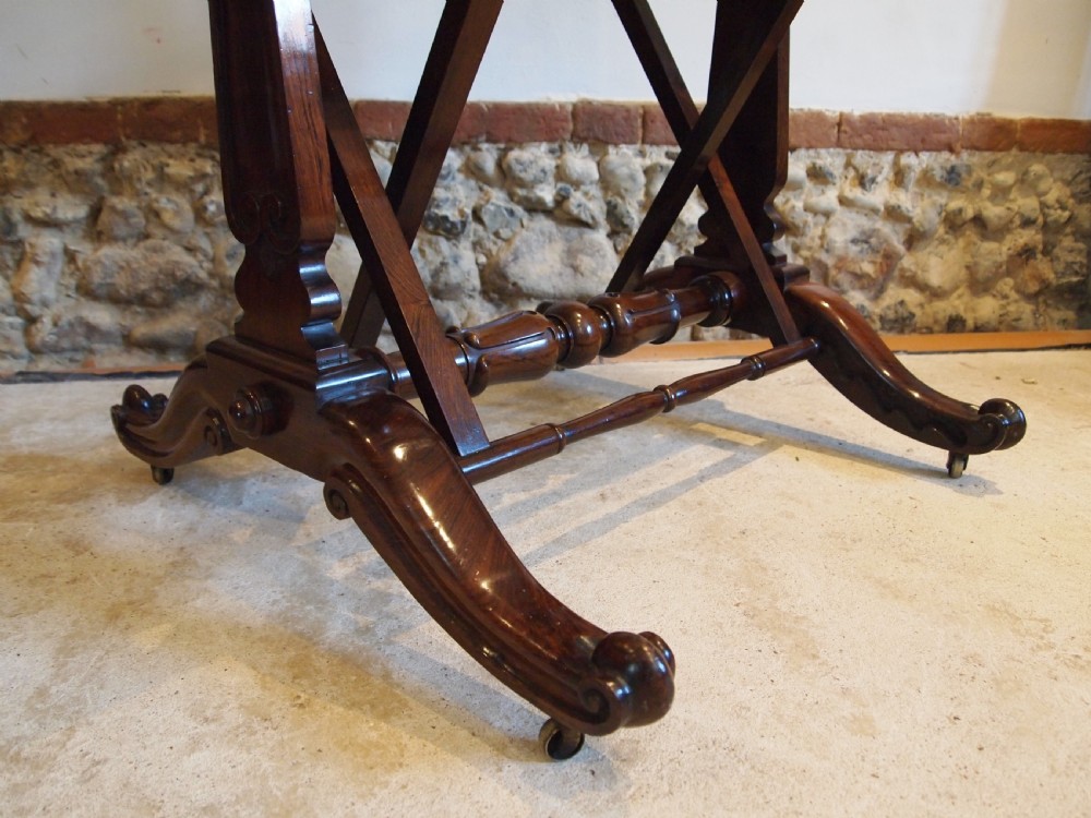 Folio stand outstanding solid Rosewood William IV c1830 View IX