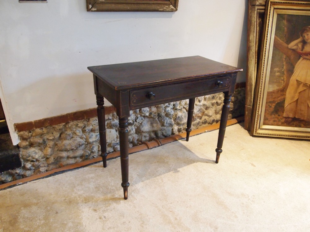 Table Regency original paint side hall lamp c1820