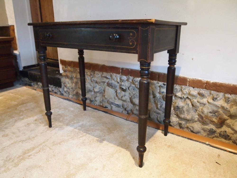 Table Regency original paint side hall lamp c1820 View VII