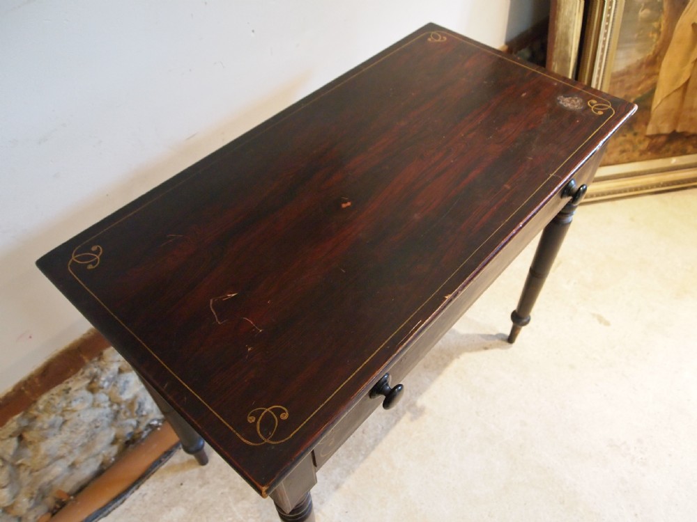 Table Regency original paint side hall lamp c1820 View IX