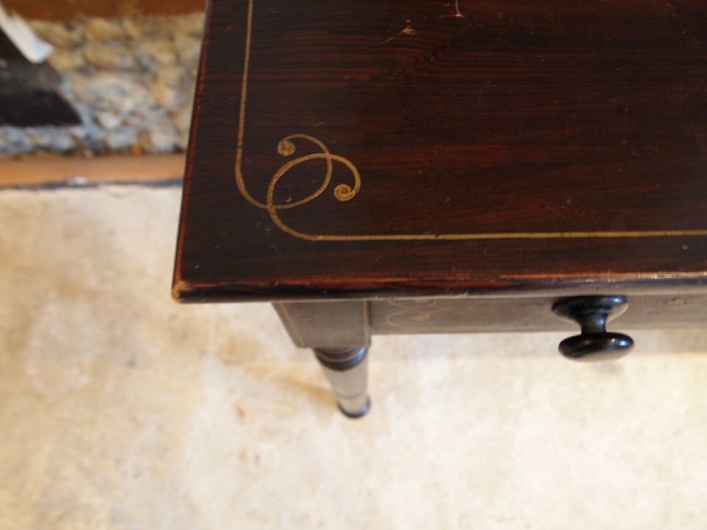 Table Regency original paint side hall lamp c1820 View X
