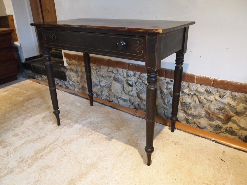 Table Regency original paint side hall lamp c1820 View XII