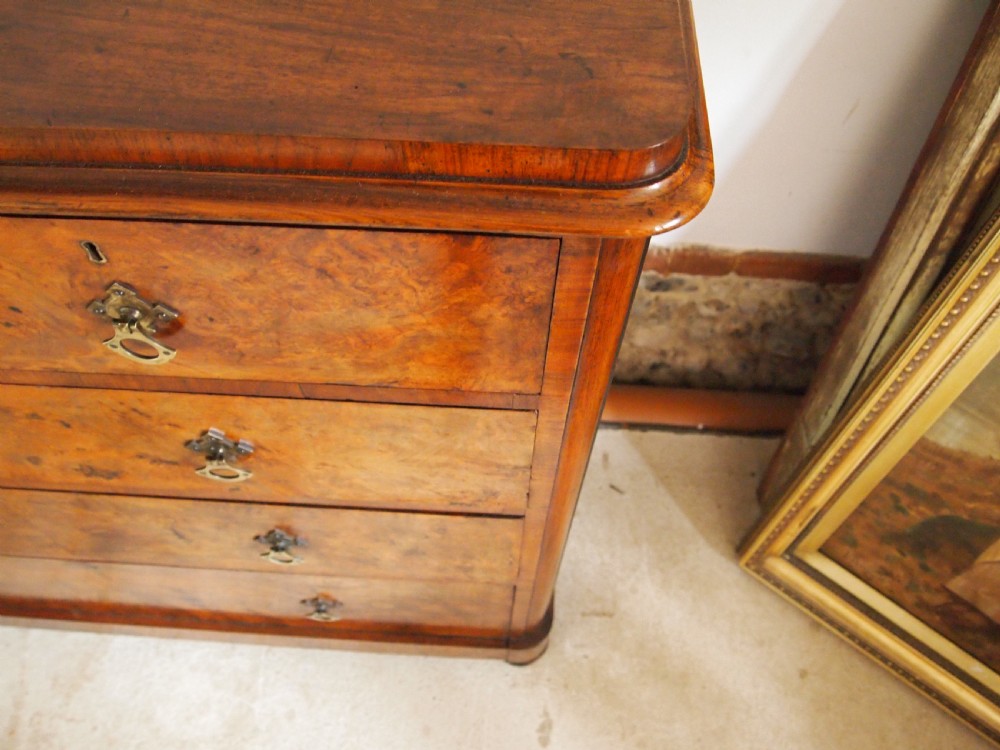 Chest of drawers Fine Burr Walnut Victorian c1870 View III
