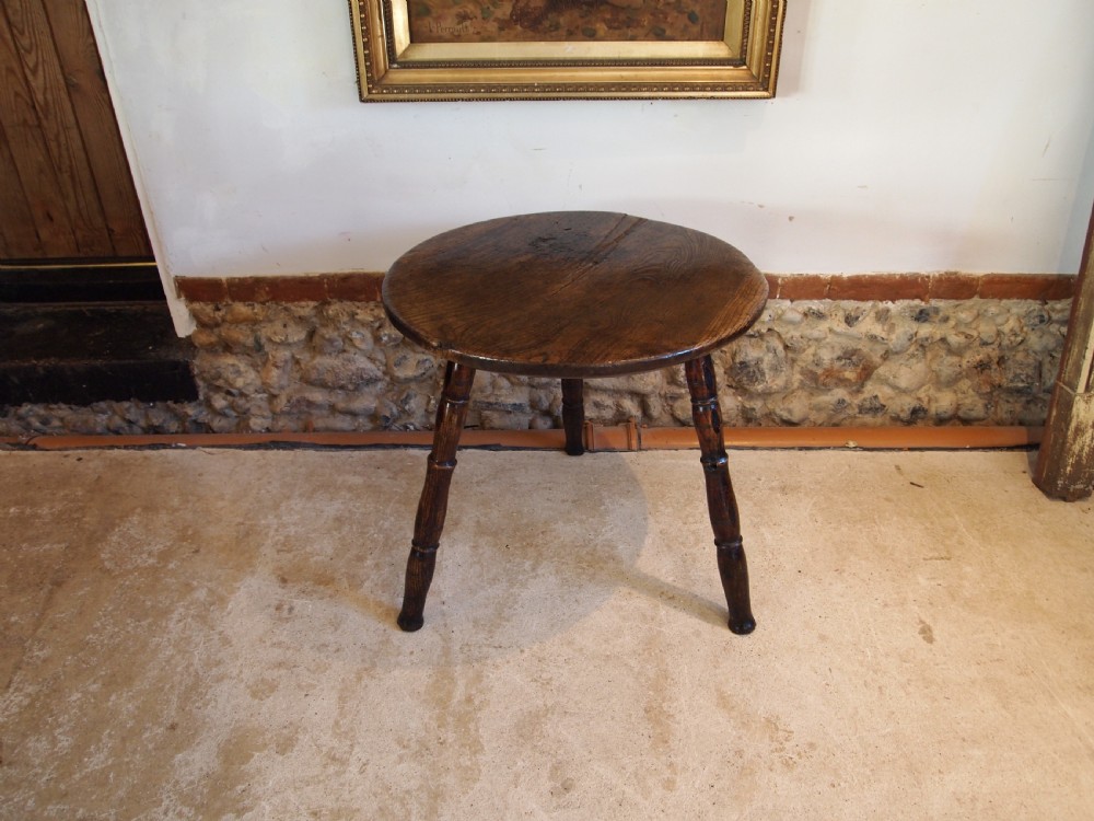 Table stunning George III Ash primitive cheese top c1780 View VI