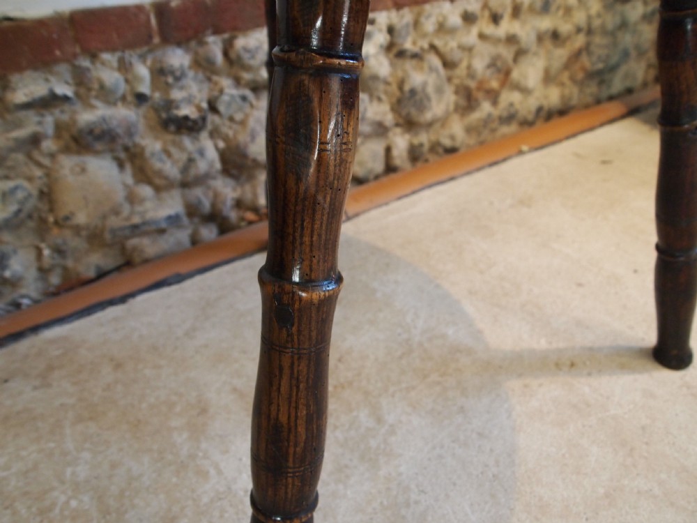 Table stunning George III Ash primitive cheese top c1780 View VII