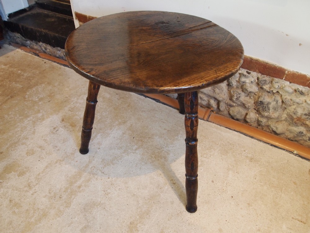 Table stunning George III Ash primitive cheese top c1780 View VIII