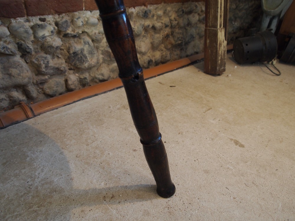 Table stunning George III Ash primitive cheese top c1780 View IX