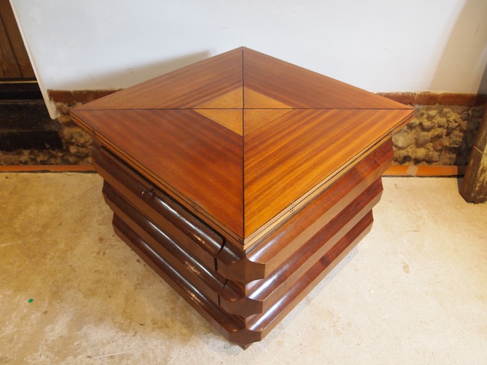 Table coffee games table stunning made by A Culley c1930