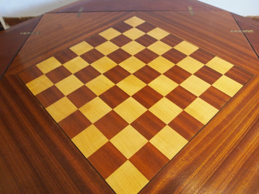 Table coffee games table stunning made by A Culley c1930 View VIII