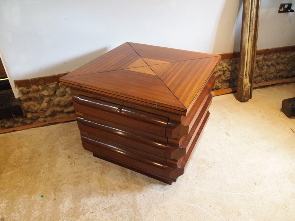 Table coffee games table stunning made by A Culley c1930 View X