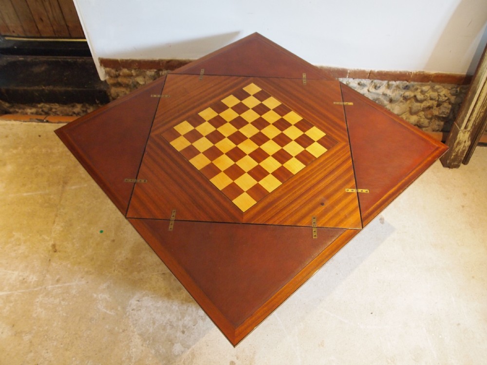 Table coffee games table stunning made by A Culley c1930 View XII