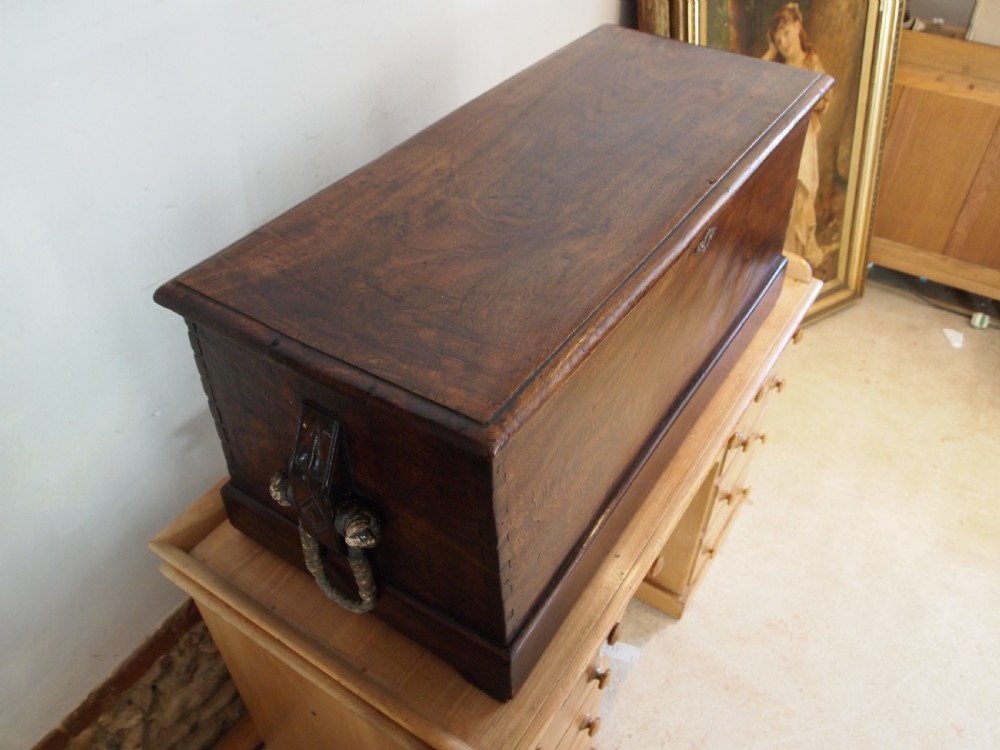 Chest trunk rare Seamans sailors chest Camphor wood c1800