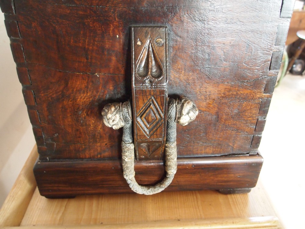 Chest trunk rare Seamans sailors chest Camphor wood c1800 View II