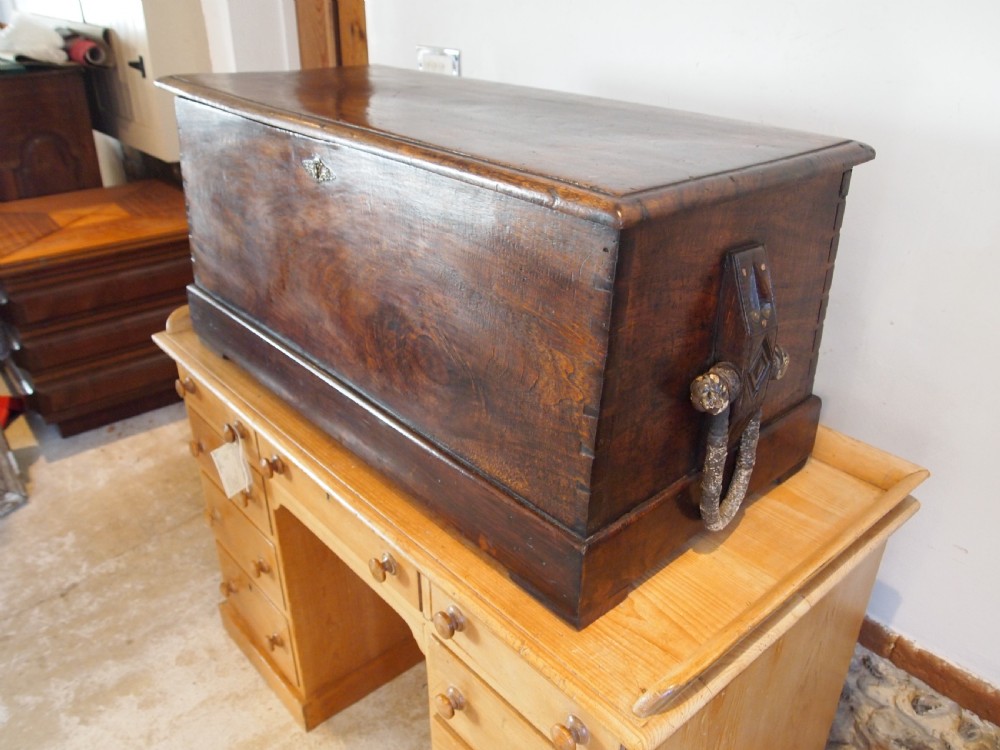 Chest trunk rare Seamans sailors chest Camphor wood c1800 View VI
