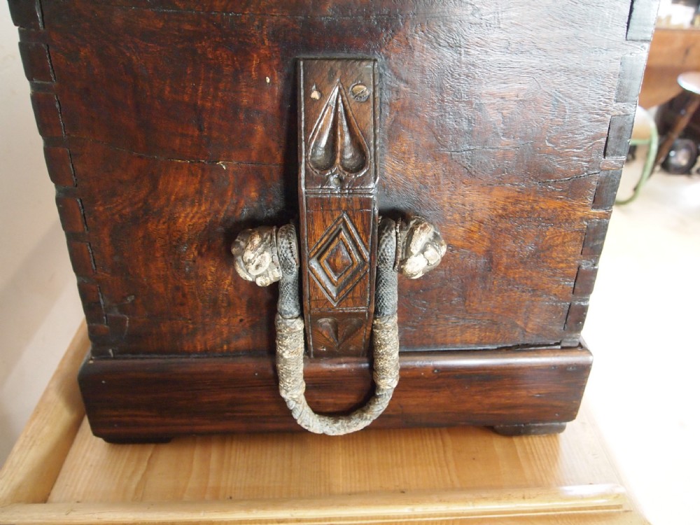 Chest trunk rare Seamans sailors chest Camphor wood c1800 View XI