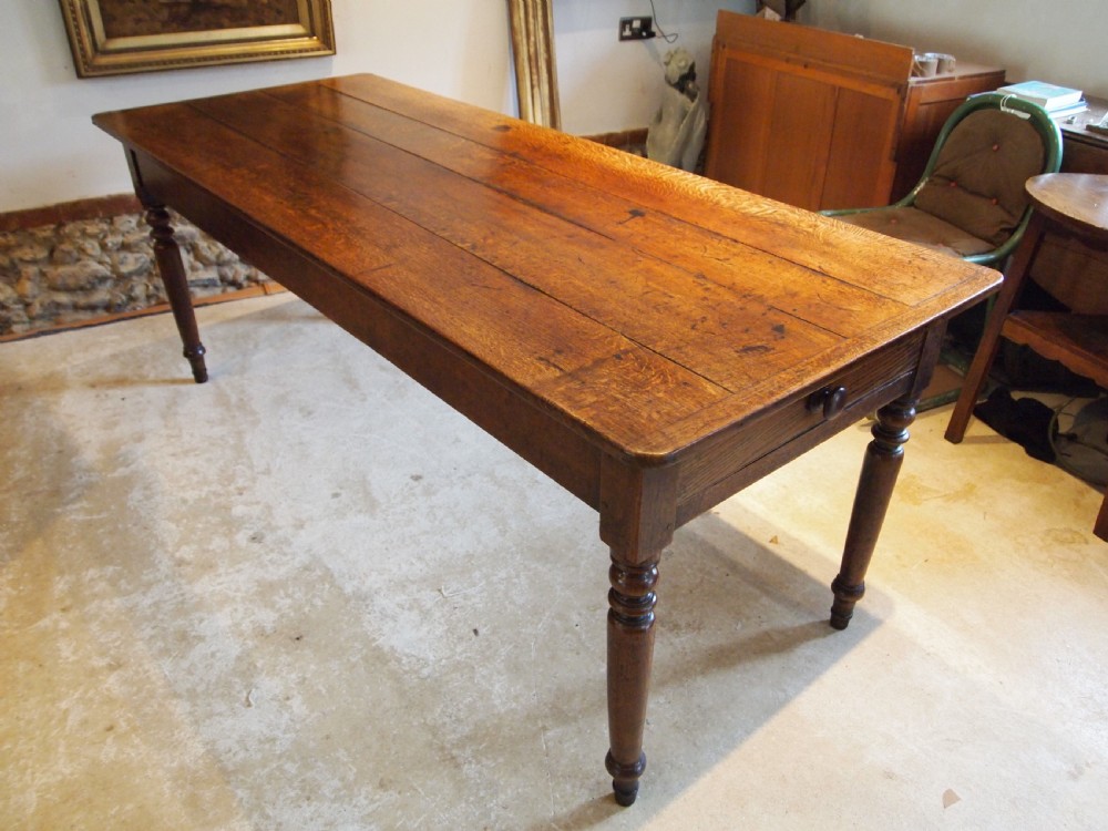 Table rare stunning farmhouse refectory English Oak c1820