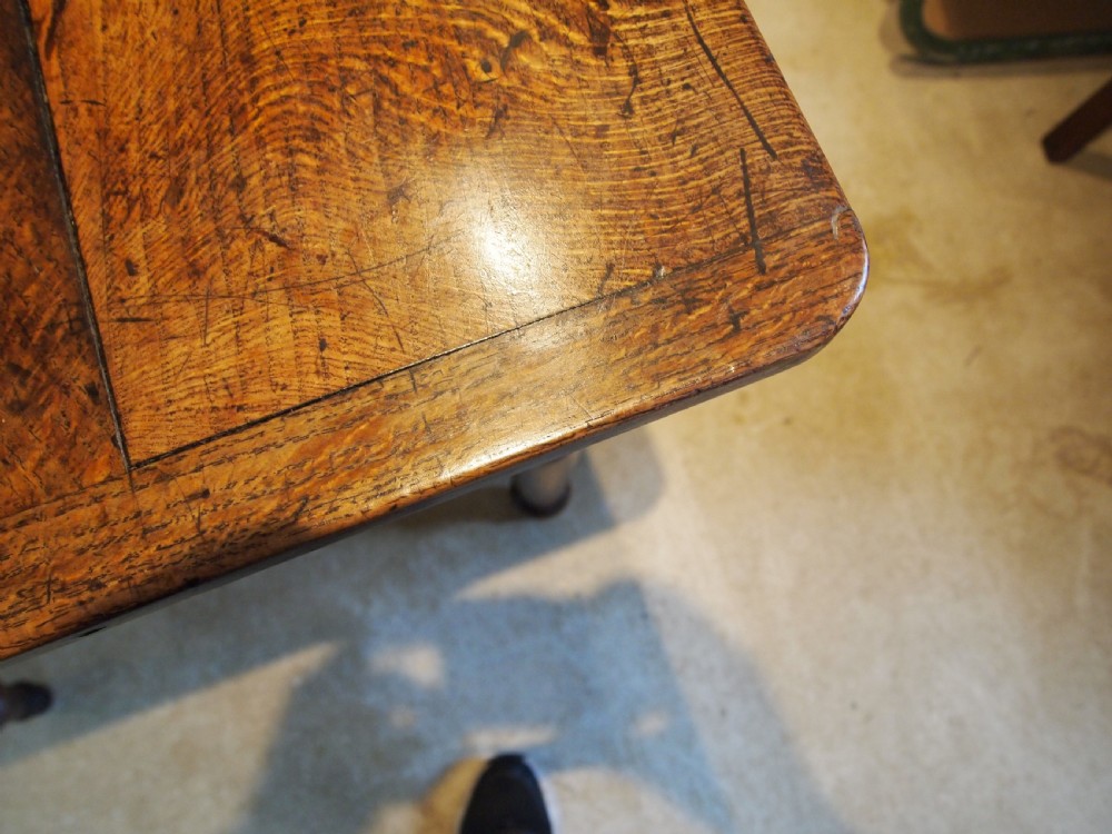 Table rare stunning farmhouse refectory English Oak c1820 View II