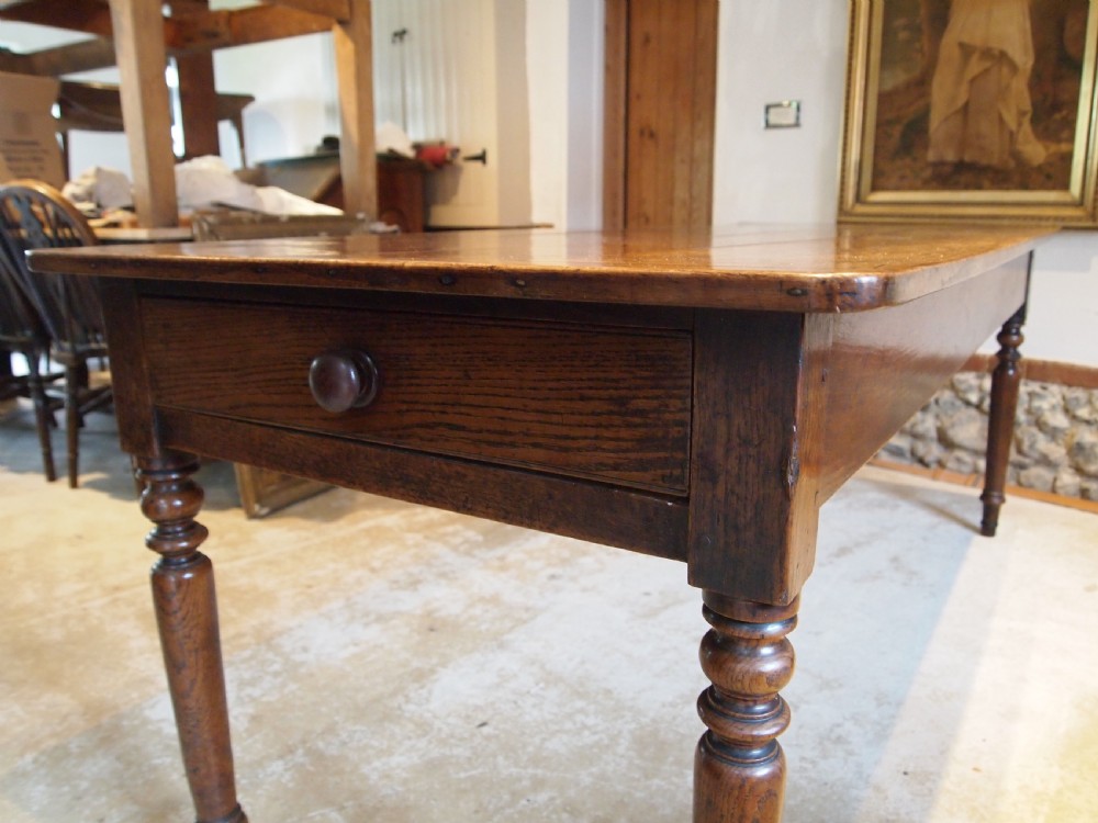 Table rare stunning farmhouse refectory English Oak c1820 View V