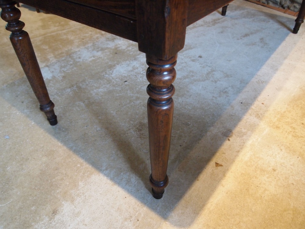 Table rare stunning farmhouse refectory English Oak c1820 View XI