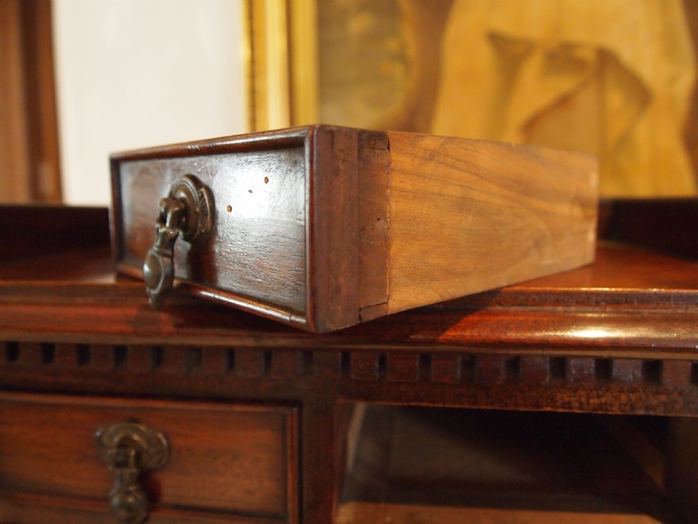 Chest of drawers rare miniature apprentice Victorian Arts and Crafts Walnut   View VII