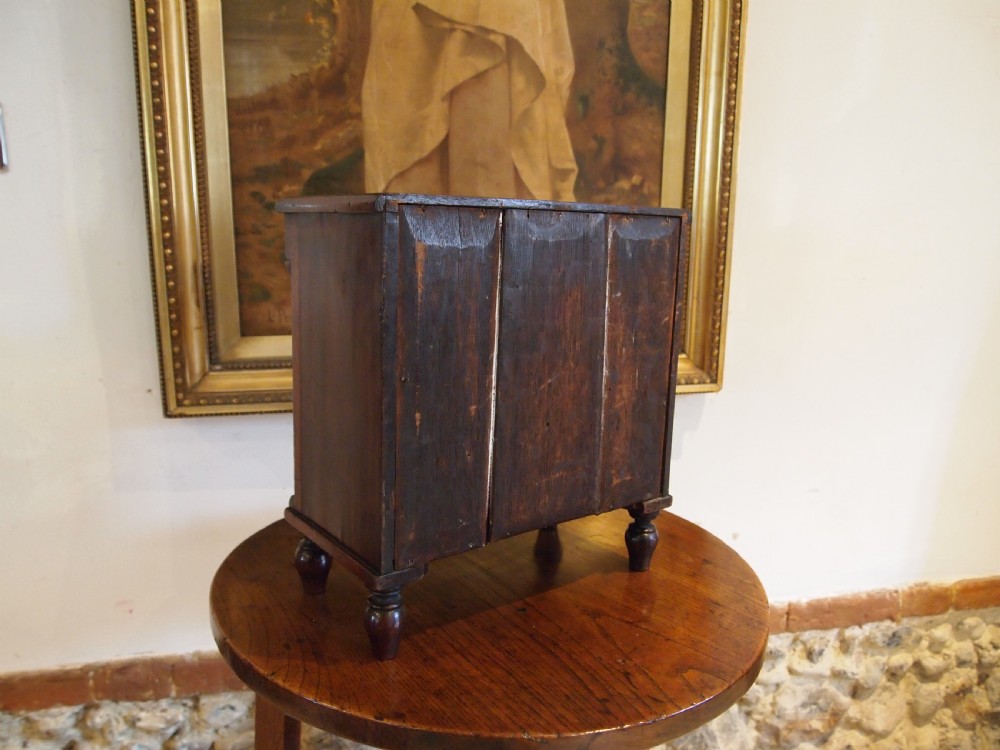 Chest of drawers rare regency Miniature apprentice secret drawer c1820 View V