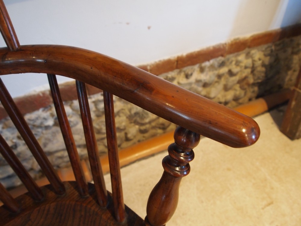 Chair outstanding Windsor armchair Yew Burr Yew Elm c1820 View III