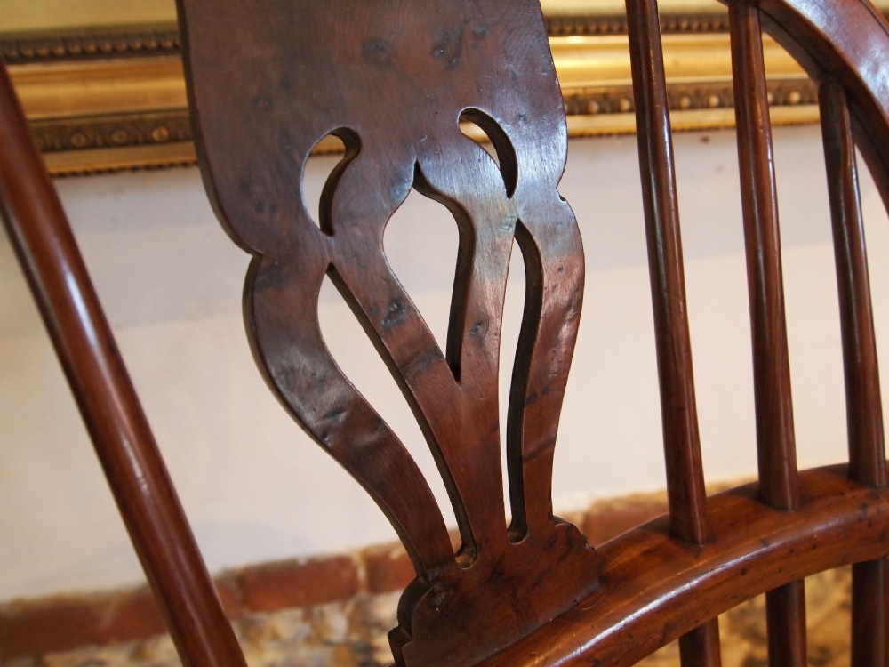 Chair outstanding Windsor armchair Yew Burr Yew Elm c1820 View IV