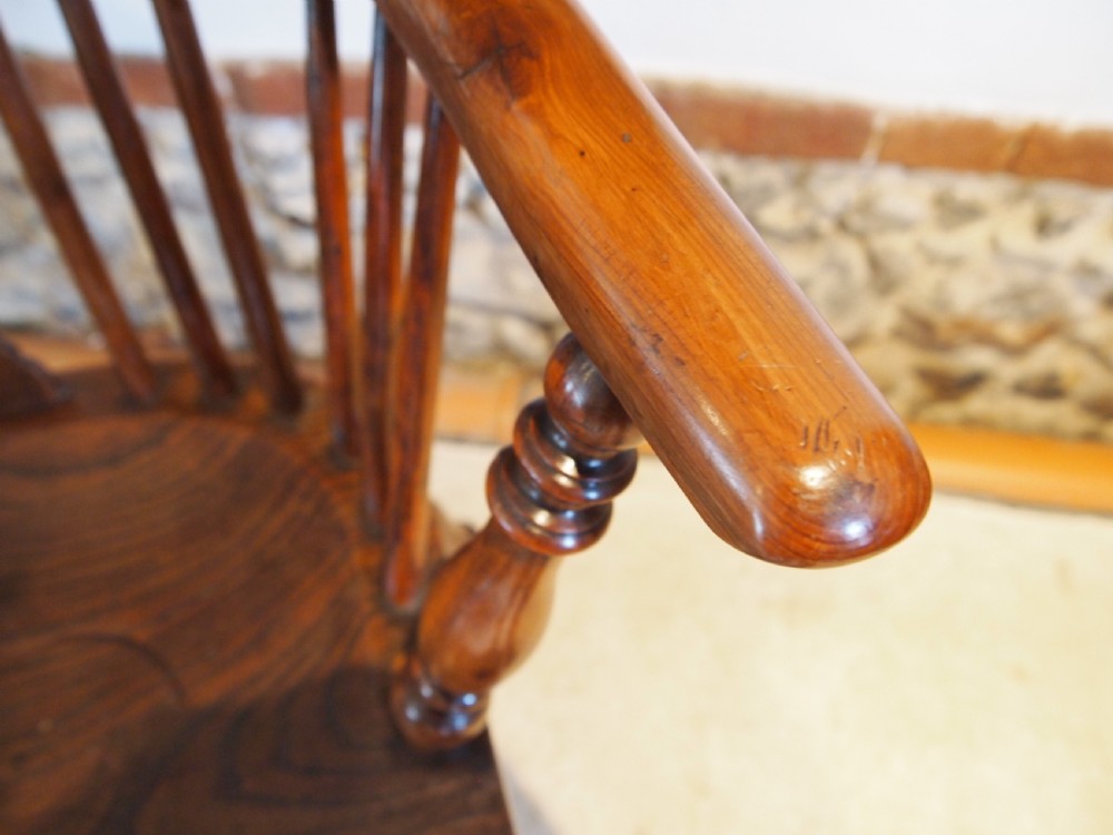 Chair outstanding Windsor armchair Yew Burr Yew Elm c1820 View VIII