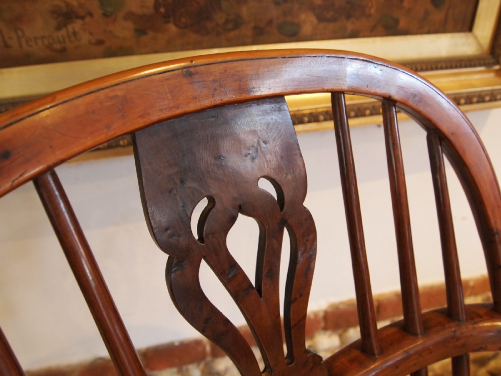 Chair outstanding Windsor armchair Yew Burr Yew Elm c1820 View XI