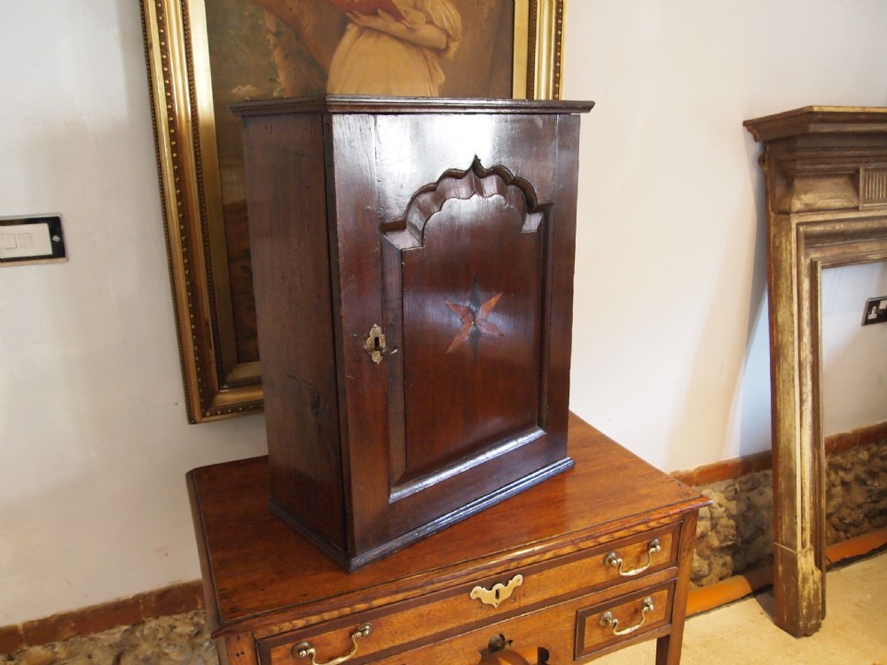 Cupboard rare George I Oak spice cupboard c1720
