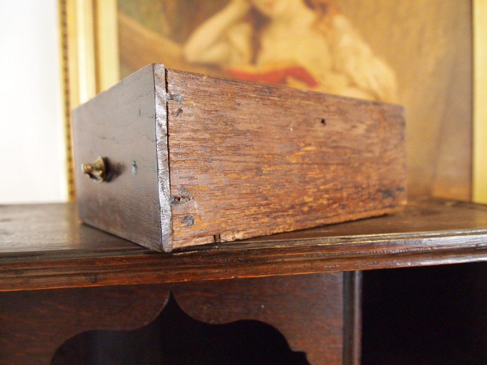 Cupboard rare George I Oak spice cupboard c1720 View VI