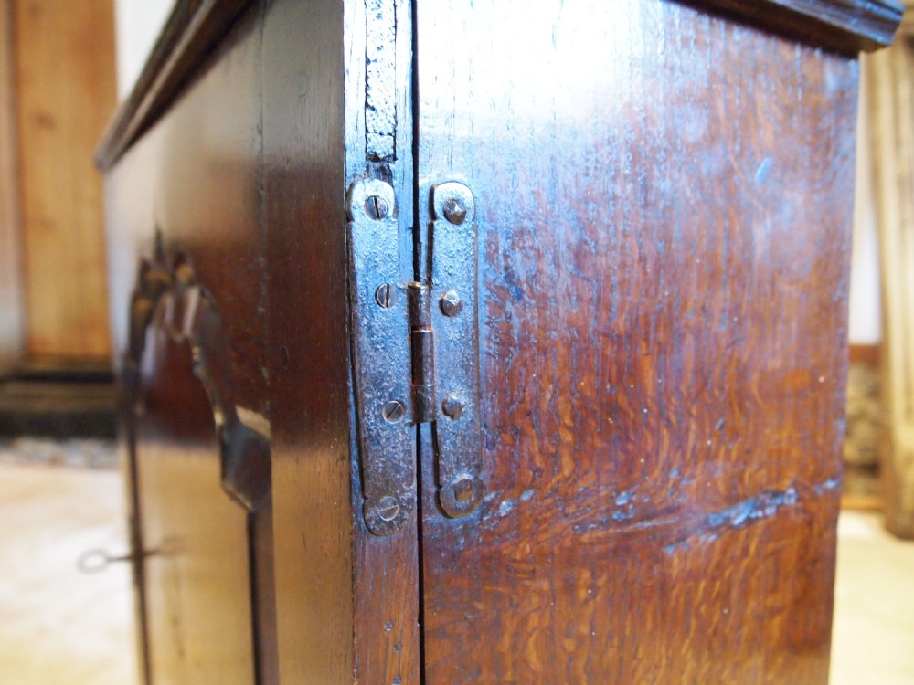 Cupboard rare George I Oak spice cupboard c1720 View X