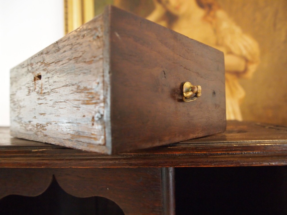 Cupboard rare George I Oak spice cupboard c1720 View XIII