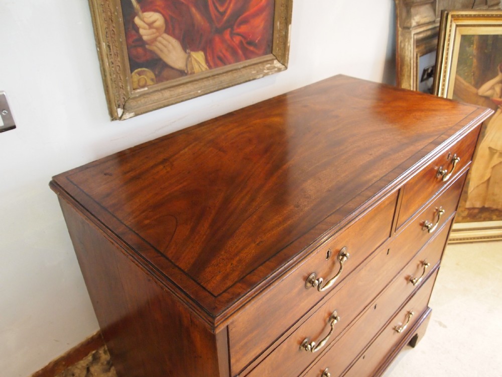 Chest of drawers stunning George III Mahogany c1780 View V