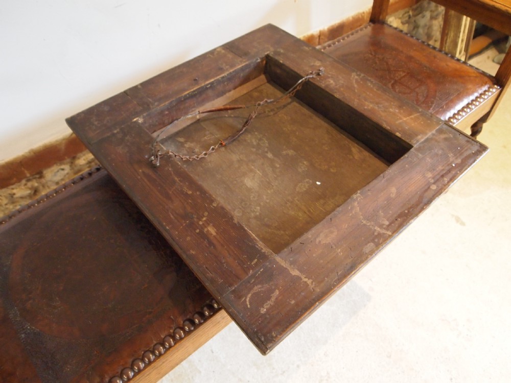 Mirror rare William & Mary Walnut inlaid Cushion original plate c1690 View XII