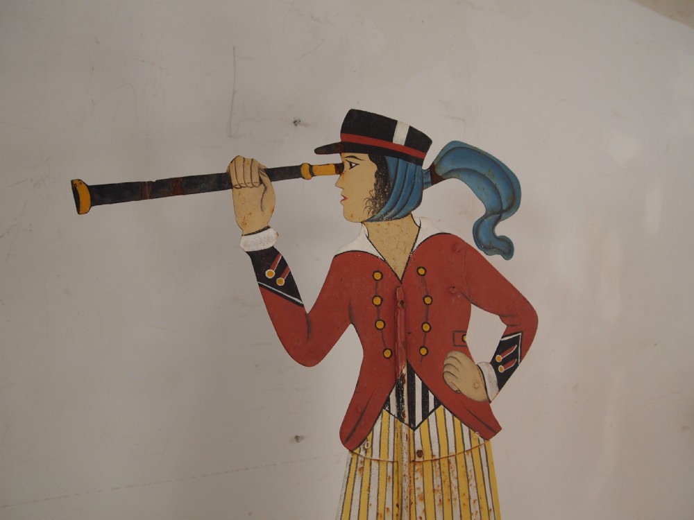 Weather vane stunning polychrome painted folk art c1900 View II