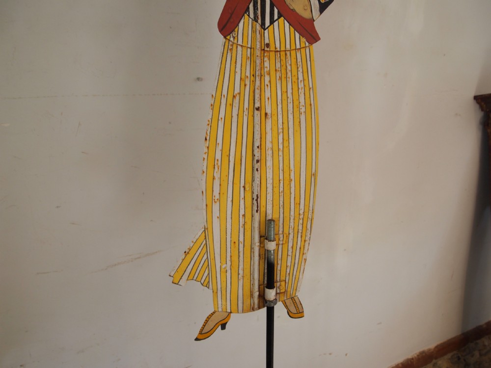 Weather vane stunning polychrome painted folk art c1900 View V