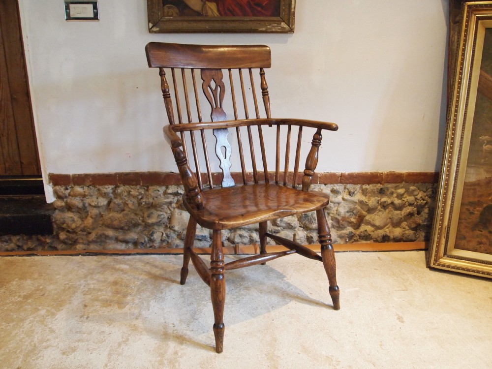 Chair outstanding Windsor Ash Elm armchair c1840