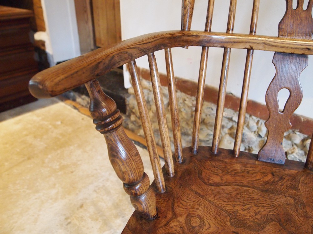Chair outstanding Windsor Ash Elm armchair c1840 View IV