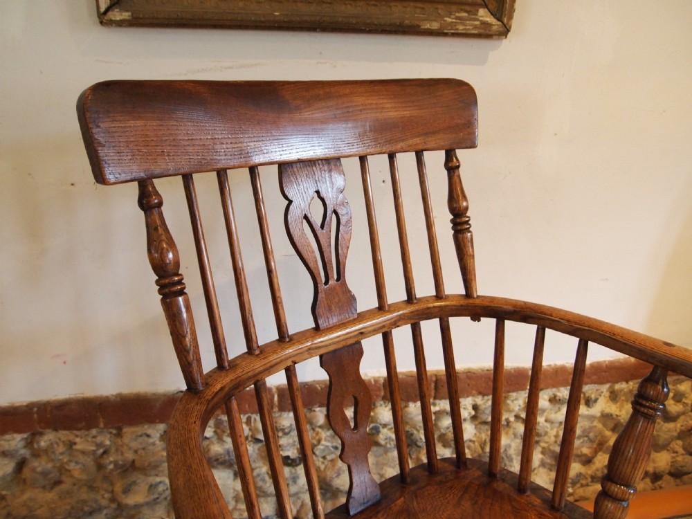 Chair outstanding Windsor Ash Elm armchair c1840 View VI